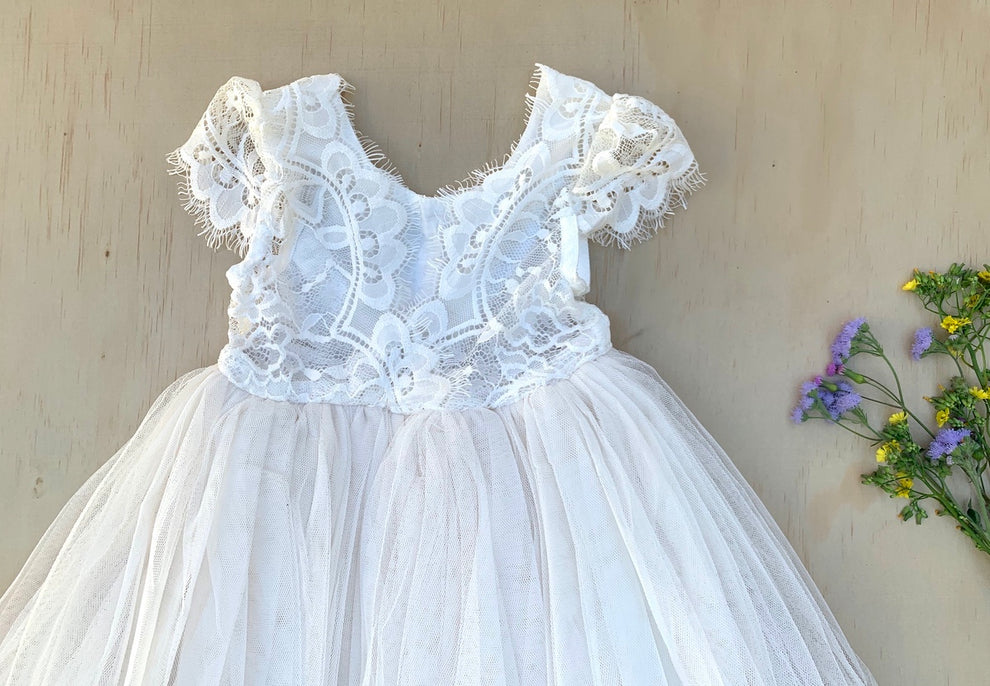 Celeste Girls Ivory Dress - A Little Lacey · Photo 12 of 12