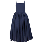 Sofia French Chiffon Navy Blue Girls Dress – A Little Lacey