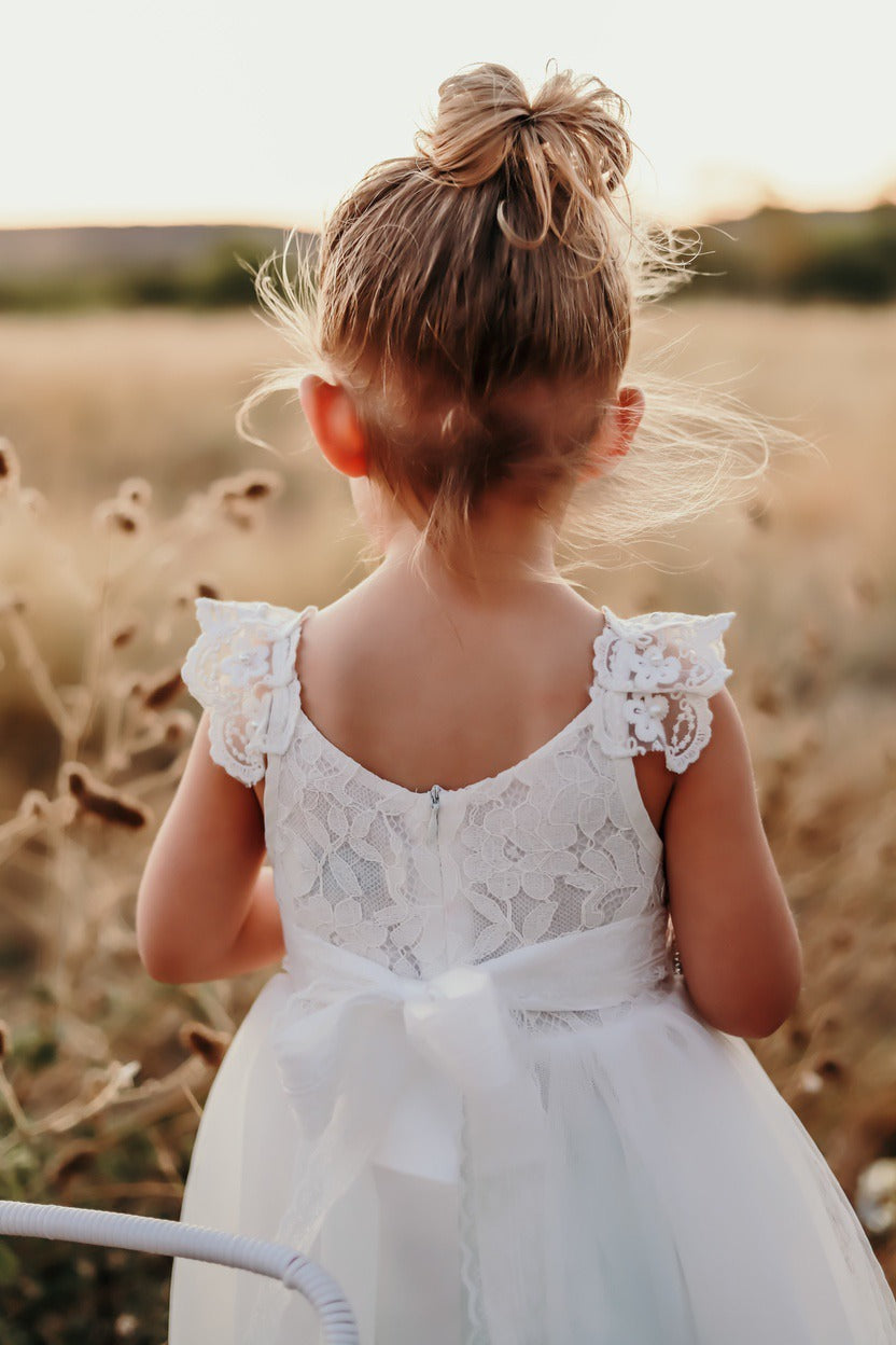 Enchanted Angel White Baby Tutu Dress - Baby Girl Cake Smash Dresses