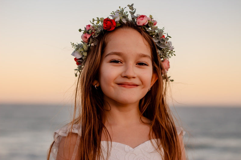 Emilia Girls Flower Crown - A Little Lacey