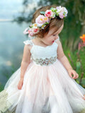 Zara White and Peach Girls Lace Dress - A Little Lacey · Photo 17 of 18