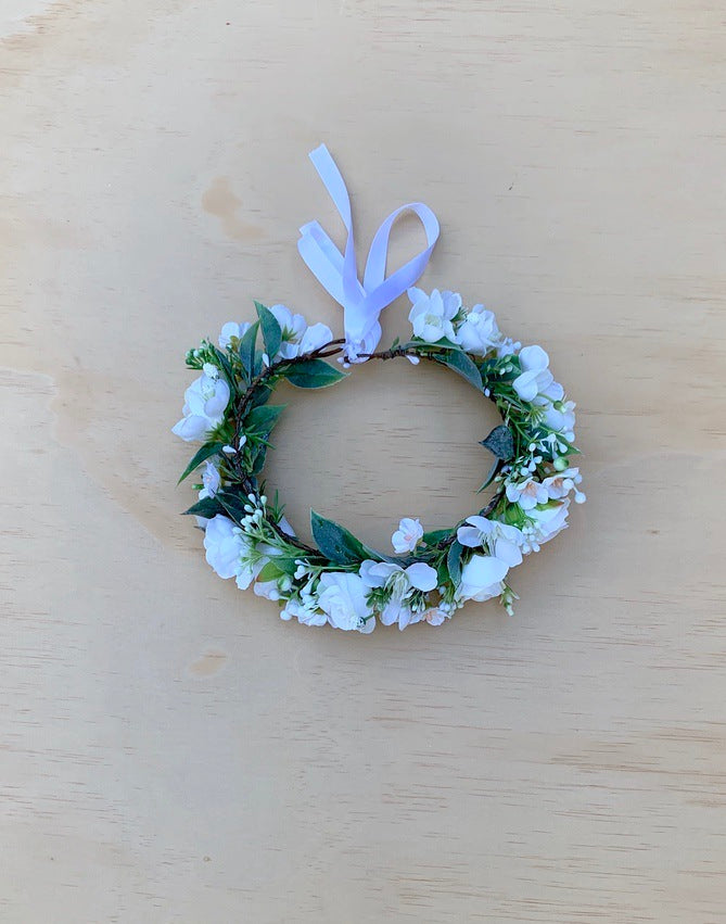 Allegra Girls White Flower Crown – A Little Lacey