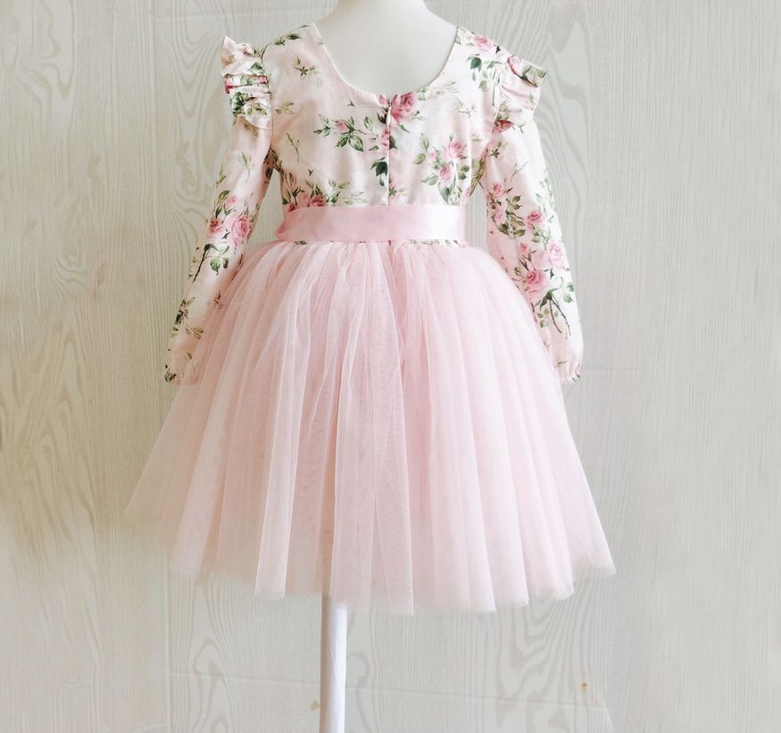 Audrey Rose Girls Long Sleeve Dress - Girls Floral Dresses