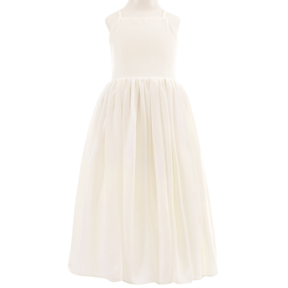 Sofia Girls French Chiffon Ivory Dress - A Little Lacey · Photo 3 of 5