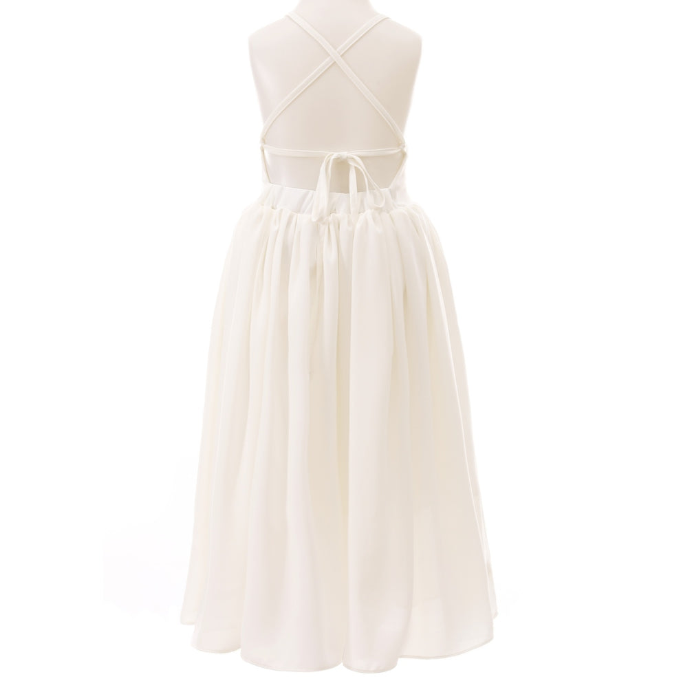 Sofia Girls French Chiffon Ivory Dress - A Little Lacey · Photo 4 of 5