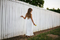 Gabriella French Chiffon White Girls Dress - A Little Lacey · Photo 14 of 15