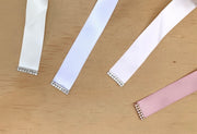 Girls Diamante Sash Belt - Ivory - A Little Lacey