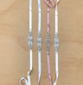 Girls Diamante Sash Belt - Dusty Pink - Rose Gold 276 cm - A Little Lacey · Photo 3 of 4