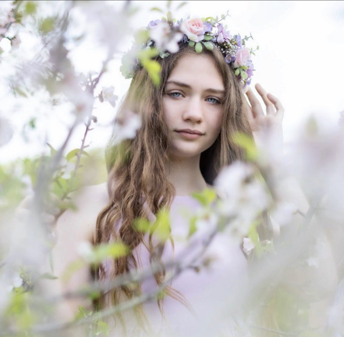 Jasper Girls Lilac Flower Crown A Little Lacey