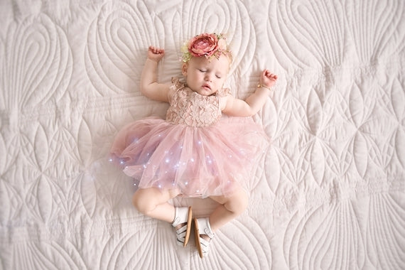 Enchanted Angel Dusty Pink Baby Girls Tutu Dress - All Products