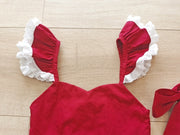 Rosie Girls Red Christmas Dress - A Little Lacey