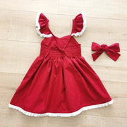 Rosie Girls Red Christmas Dress - A Little Lacey