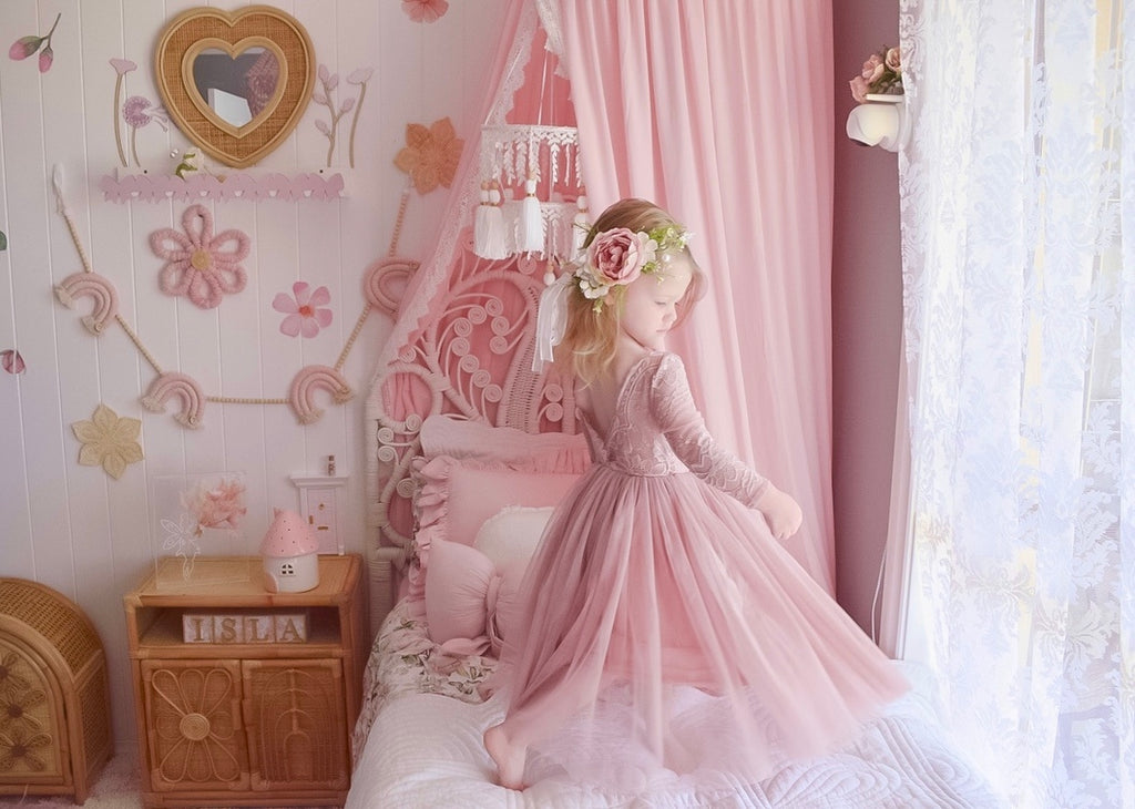 Juliette Dusty Pink Girls Dress - Midi - Shop All