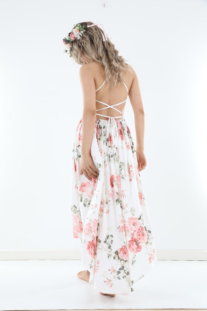 Lola Floral High Low Girls Dress | Tween Girls Dress