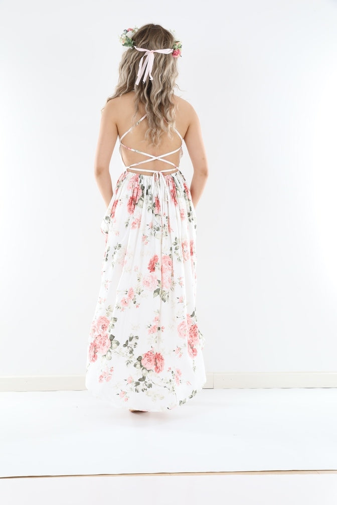 Lola Floral High Low Girls Dress | Tween Girls Dress