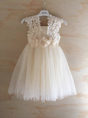 Layla Girls Ivory Dress - END OF BATCH - A Little Lacey
