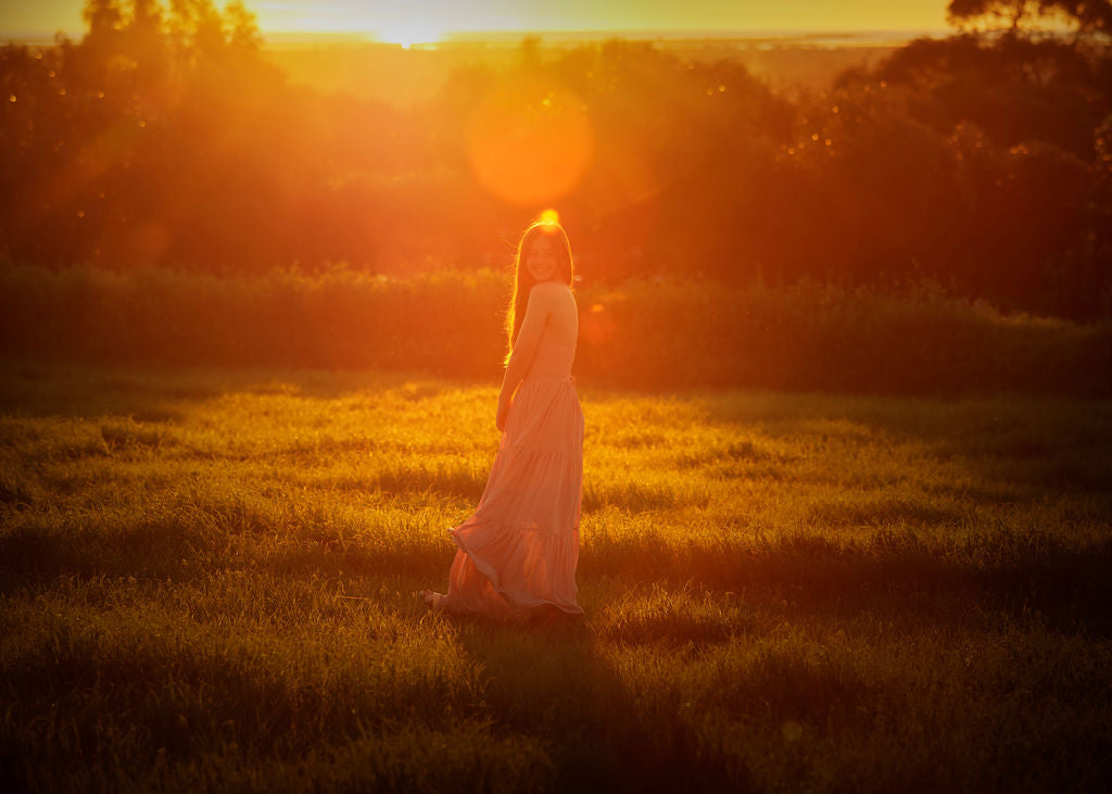 Clara Girls Blush Pink Maxi Dress - A Little Lacey · Photo 12 of 12