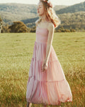 Clara Girls Blush Pink Maxi Dress - A Little Lacey · Photo 8 of 12