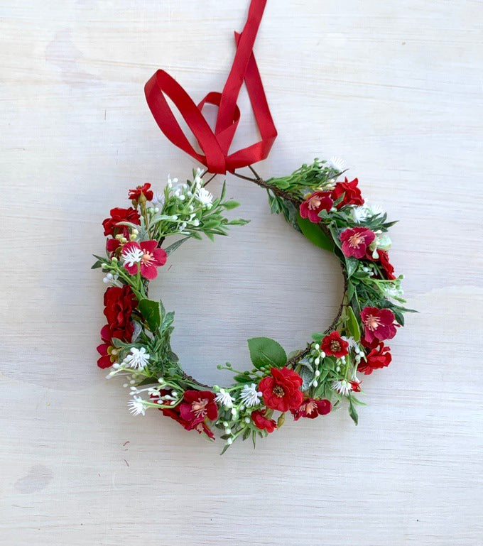 Estelle Girls Christmas Flower Crown - A Little Lacey