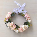 Macie Girls Soft Pink Flower Crown - A Little Lacey · Photo 3 of 7