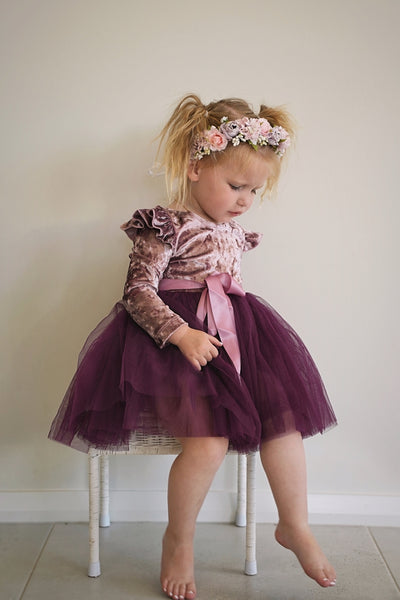 Girls velvet dress hotsell