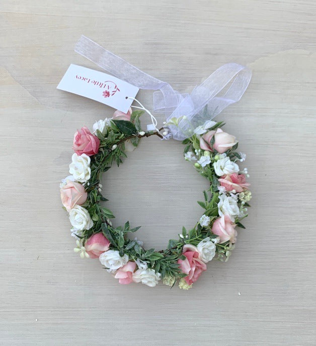 Rose Garden Girls Flower Crown - A Little Lacey