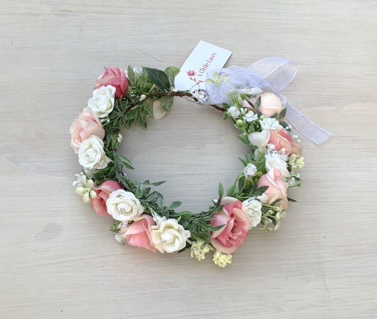 Rose Garden Girls Flower Crown - A Little Lacey
