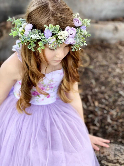 Zara Girls Purple Floral Dress - Sale